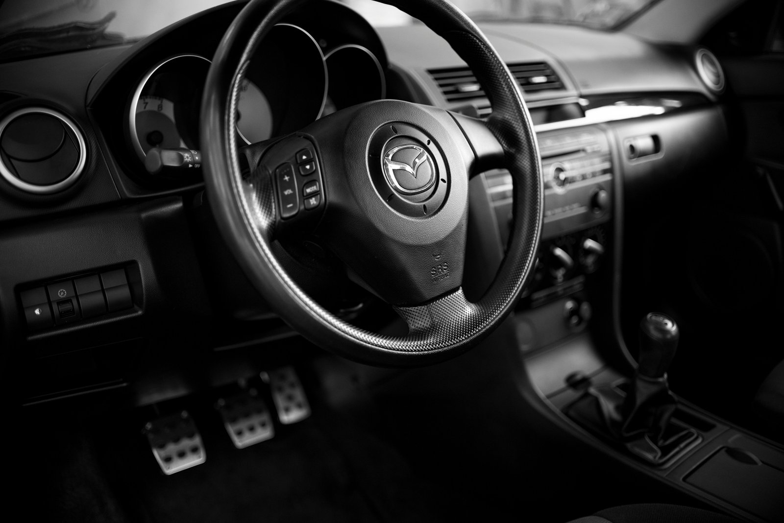 Kupplungspedal im Auto