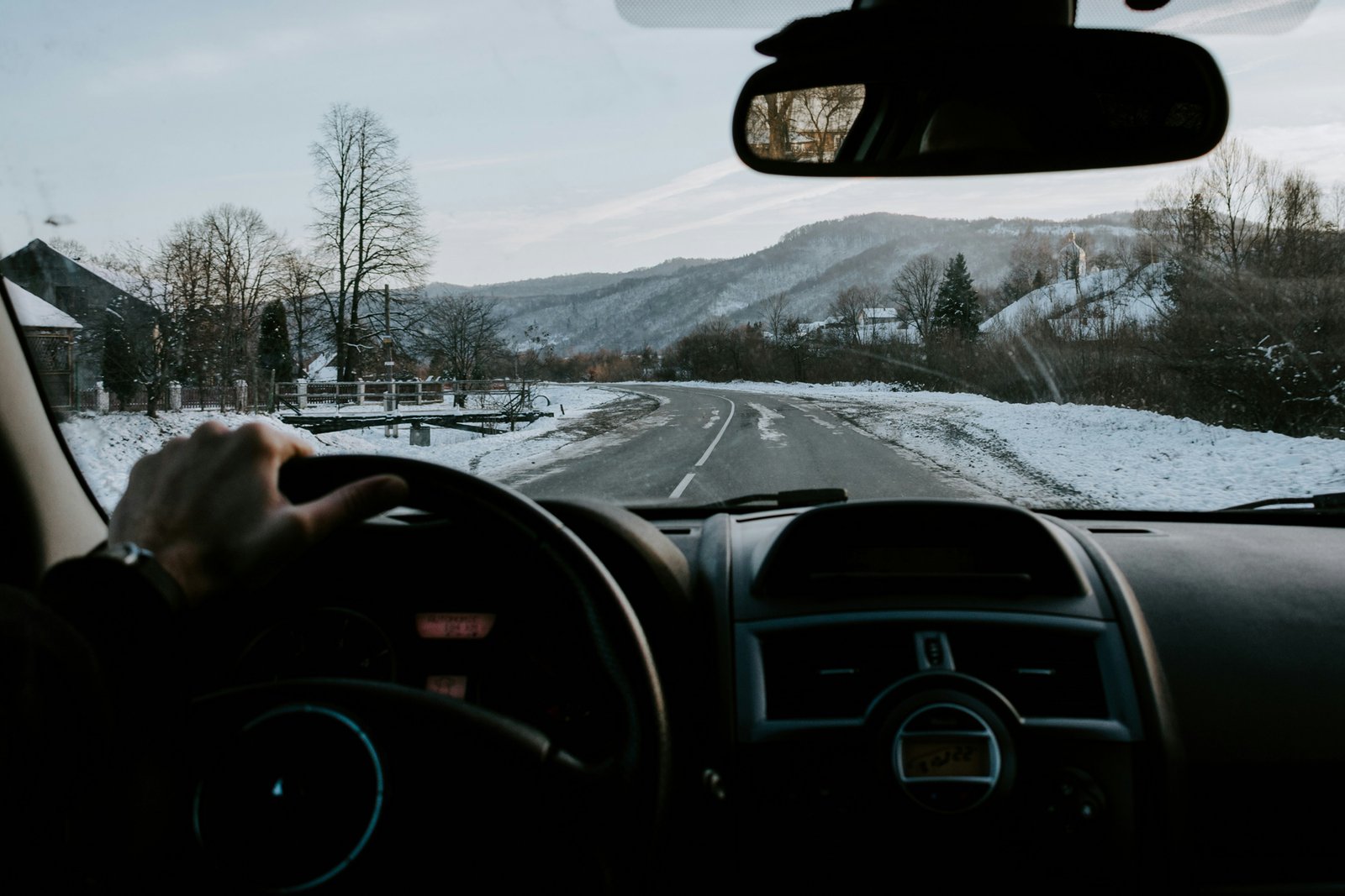 Auto im Winter bei Kälte