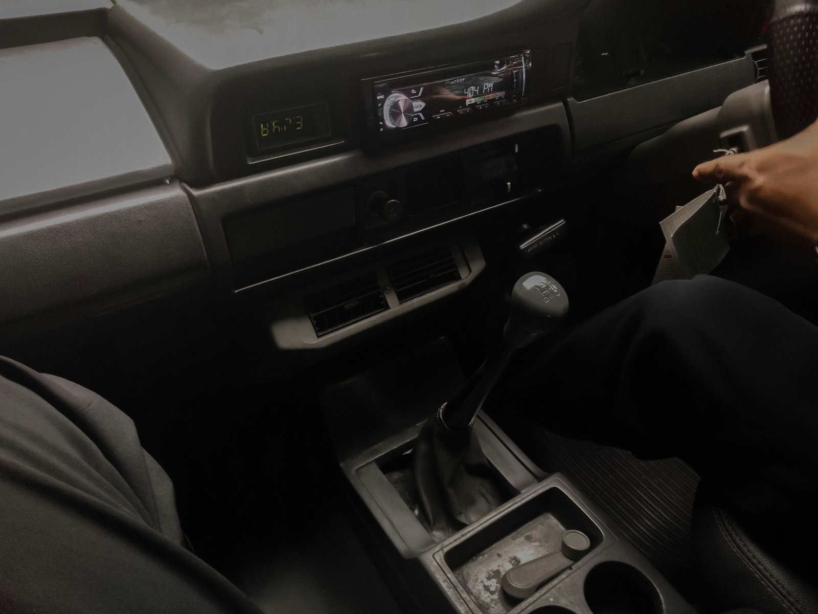 Kupplungspedal im Auto